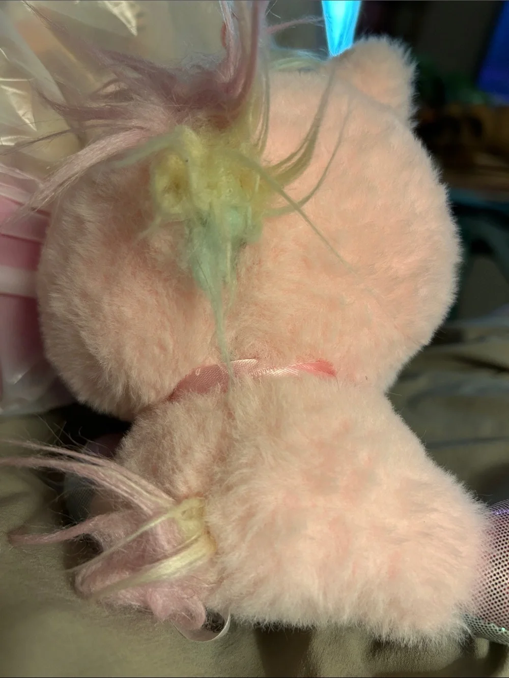 Cutie Pet-tudies Plush Pink Unicorn Small Pet Toy “CHARM” NWT